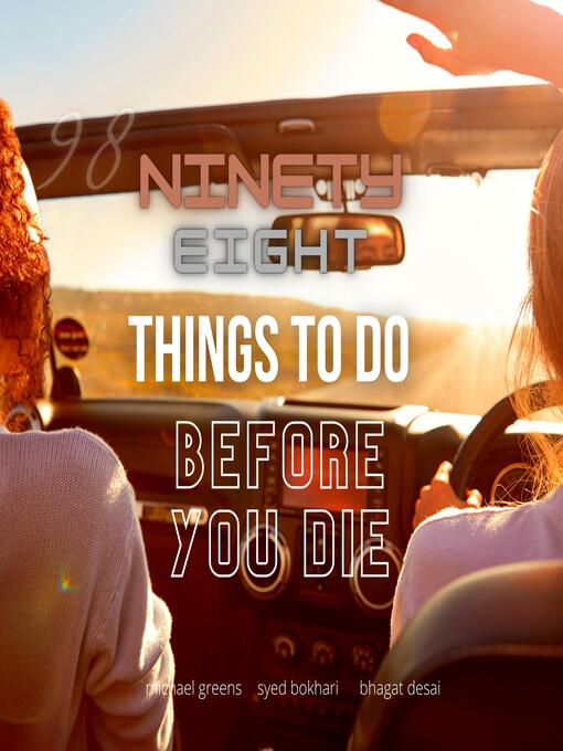 Title details for 98 Things to Do Before You Die by Syed Bokhari - Wait list